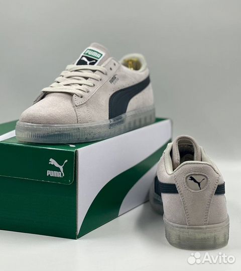 Кроссовки Puma Suede серые летние