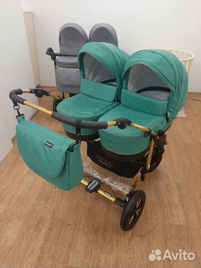 Коляска для двойни Mikado, узкая