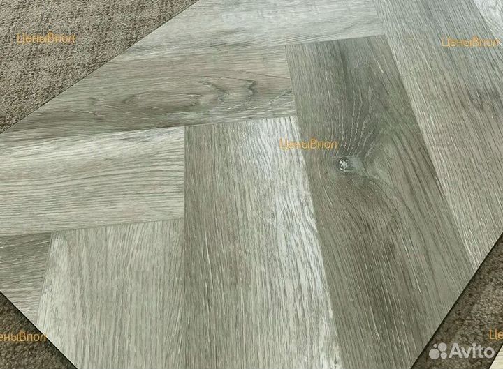 Кварцвиниловая плитка елочка