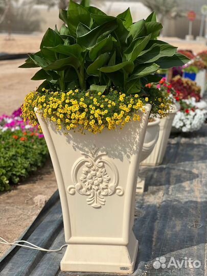 Кашпо напольные большие для цветочных композиций