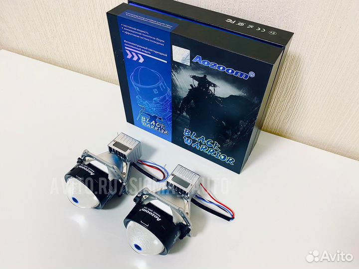 Светодиодные линзы Aozoom Black Warrior Bi-Led 3.0