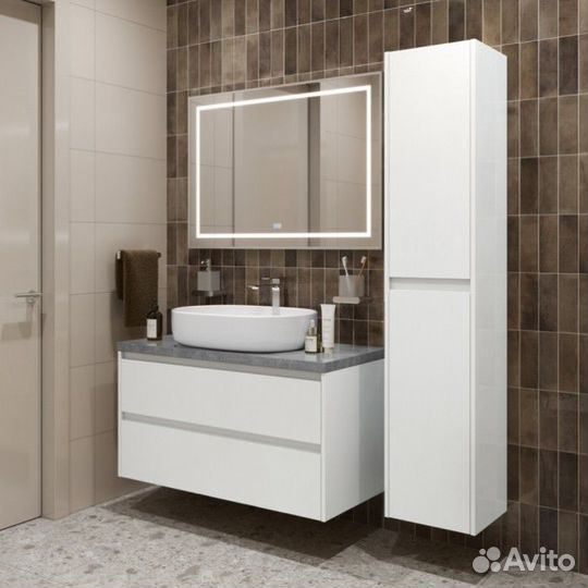 Мебель для ванной BelBagno kraft100BO-kepmgl-1084-SET Bianco Opaco