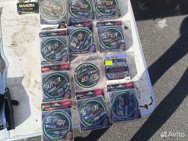 Леска плетёная. 0.5 флюр разрыв 45 кг
