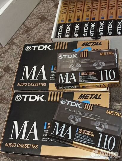 Аудиокассеты TDK MA110 Type IV Metal Japan