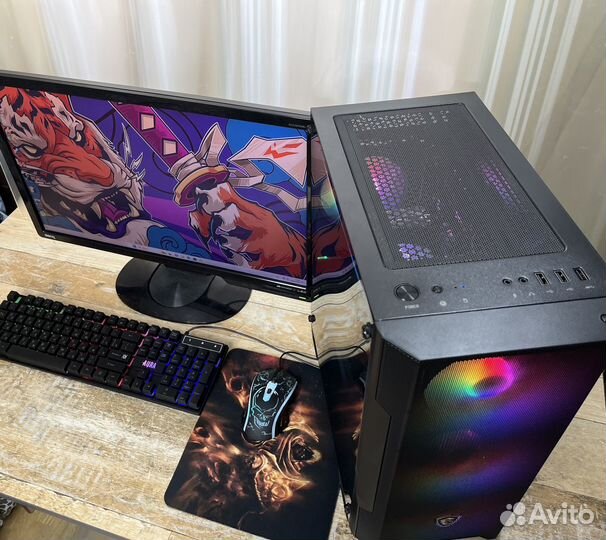 Белый игровой Intel 20 ядер/RX580/16gb/nvme+HDD