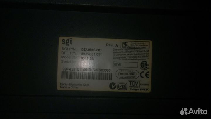 Клавиатура от Silicon Graphics, PS/2