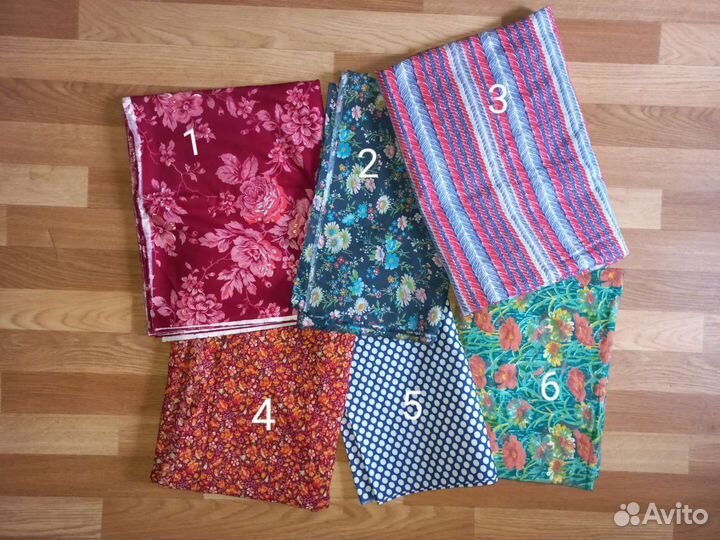 Ткани ссср,отрезы. Общ длина 20 м, цена за все