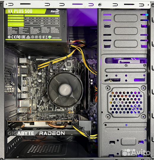 Игровая Машина: Ryzen 5 2600X/16GB/6500XT/SSD