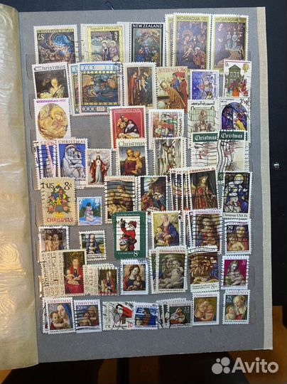 Почтовые марки разных стран Рождество