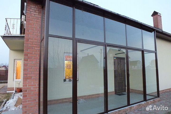 Остекление дома окнами пвх Окно 1400мм-1300мм