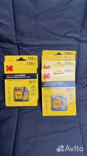 Micro SD 256 Гб 128 Гб U3 V30 карта памяти Kodak