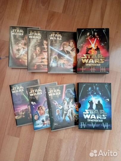 DVD диски Звездные войны 6шт