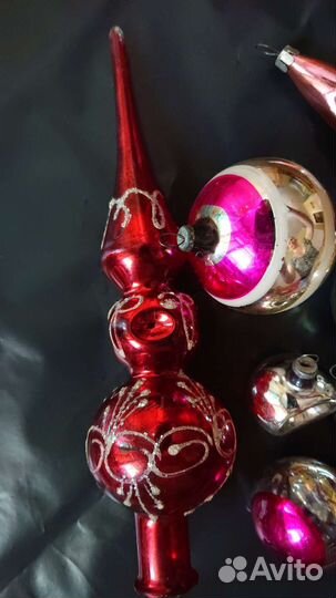 Шар Глинка Прожектор Елочные игрушки СССР