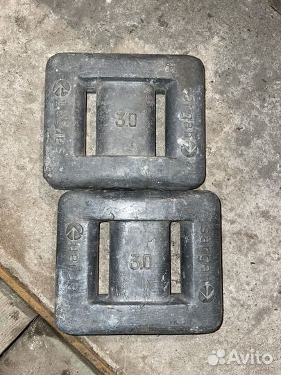 Груз 3 кг без покрытия sargan водолазный