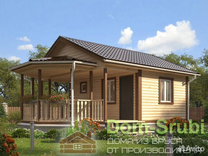 Карабаново-Хорошая надёжная Баня из бруса Б-18 6х8