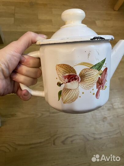 Заварочный чайник эмалированный СССР