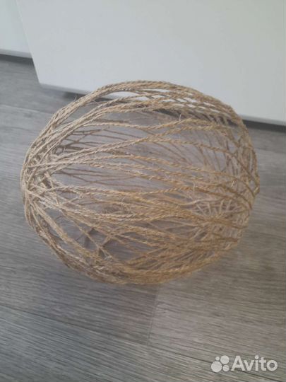 Декоративные шары из джута