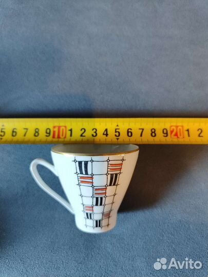 Винтажный кофейный сервиз гдр freiberger porzellan