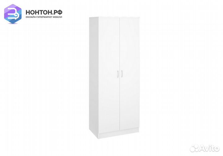 Шкаф двухстворчатый Ронда шк-20 без зеркала белое
