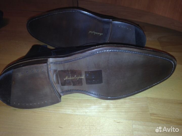 Cheaney Англия ботинки черные кожа 42.5 43 43.5