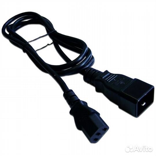 Шнур питания С13-C20, 3х0.75, 220В, 10А, черный, 5