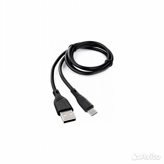 Кабель USB-TypeC 1м Cablexpert Classic 0.1 3А чер
