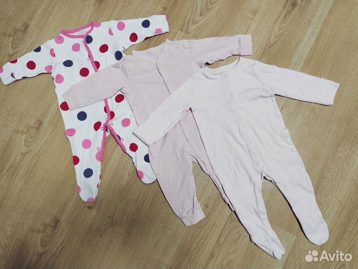 2 больших пакета вещей для девочки 6-9 мес