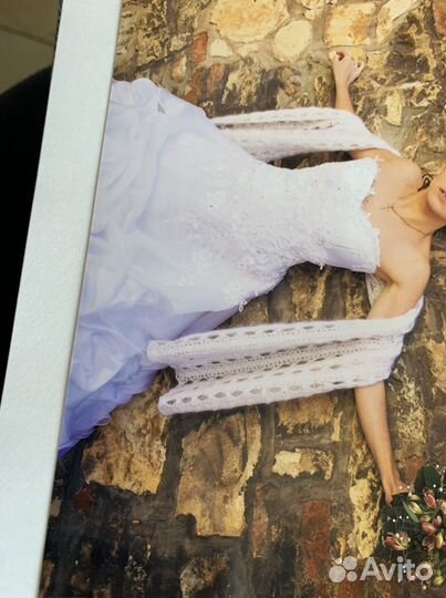 Ажурная шаль(палантин) свадебная