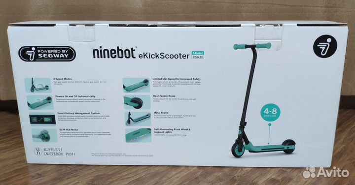 Детский электросамокат Ninebot KickScooter A6
