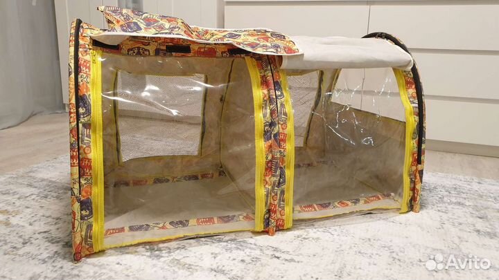 Выставочная палатка/клетка двойная для кошек