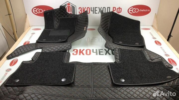 3D Коврики Exeed Салон Багажник из Экокожи