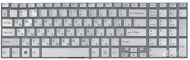 Клавиатура svf1521s8e серебристая