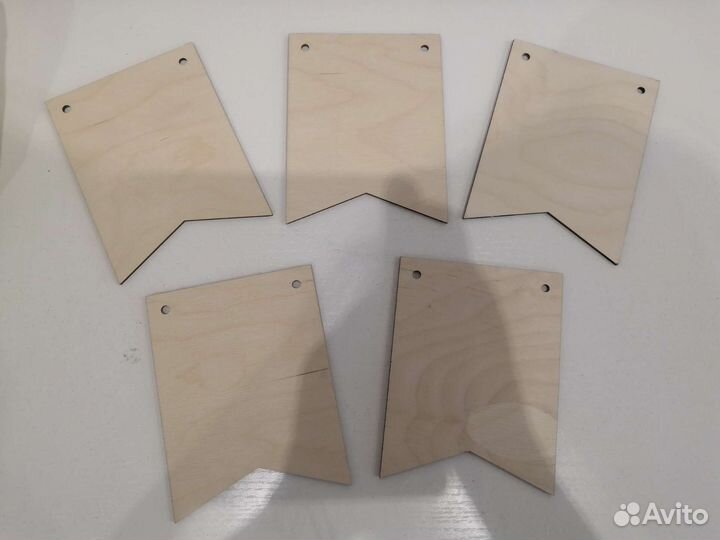 Заготовка Флажок. Гирлянда из Флажков. 50 штук