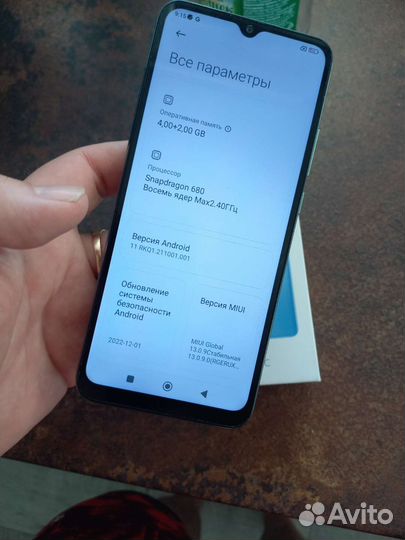 Redmi 10c NFC 4+2/128gb mint green