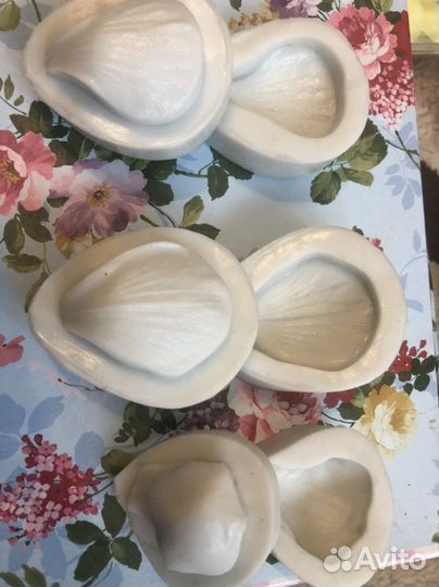 Набор силиконовых форм для пиона 3 лепестка