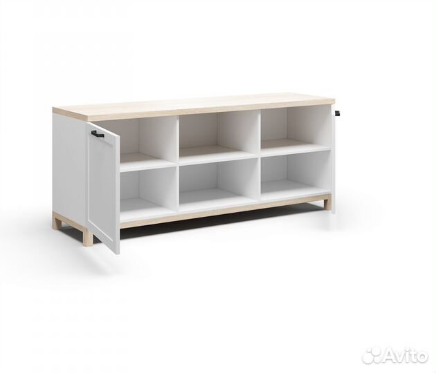 Тумба под телевизор / комод белый Техас