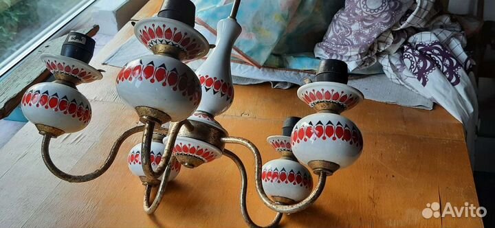 Люстра polam, Польша винтаж