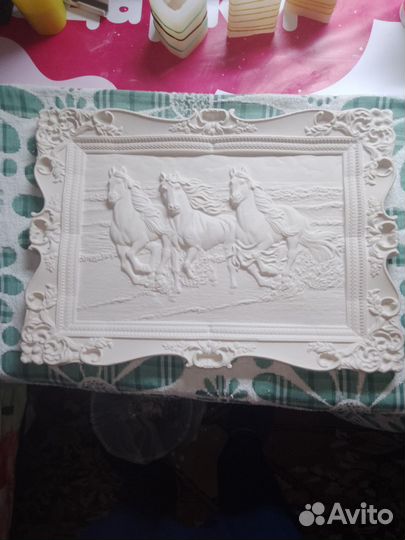 Большая 3D Картина раскраска из гипса