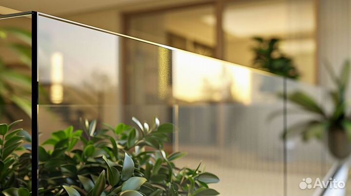 Стеклянные перила для лестниц