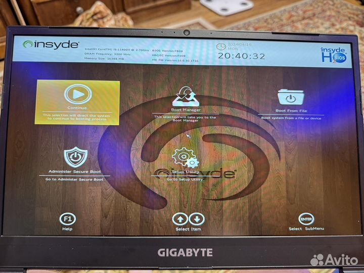 Продам игровой ноутбук gigabyte G5 GD RTX 3050