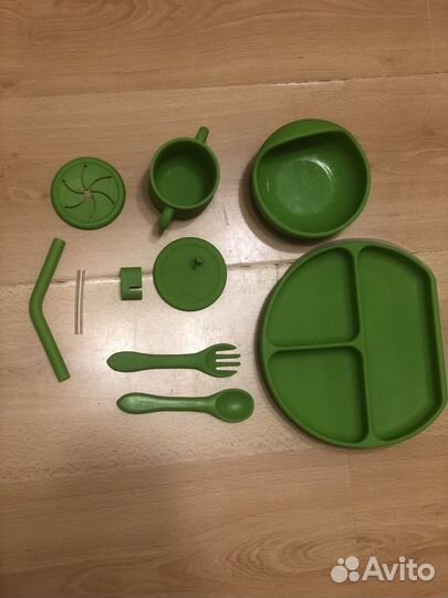 Набор детской силиконовой посуды