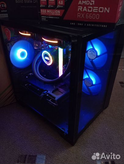 Игровой компьютер Ryzen 5 Rx 6600 16gb ram