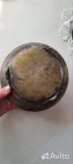 Шкатулка медная. антиквариат