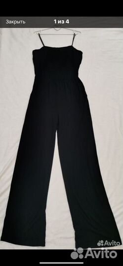 Черный комбинезон hm