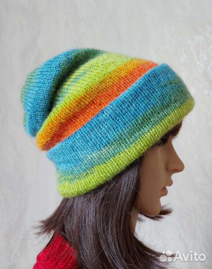Шапки вязаные, ручная работа