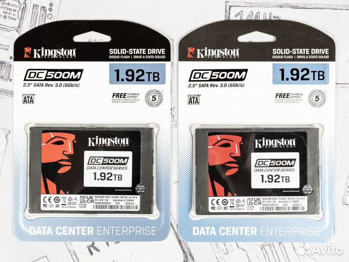 Серверные SSD-накопители Kingston DC500M 1920Gb
