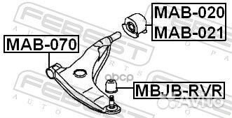 Сайленблок задний переднего левого рычага (mits