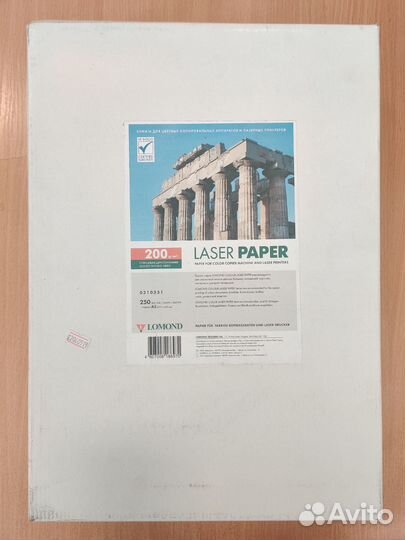 Глянцевая фотобумага lomond A3 250 листов 200 gsm