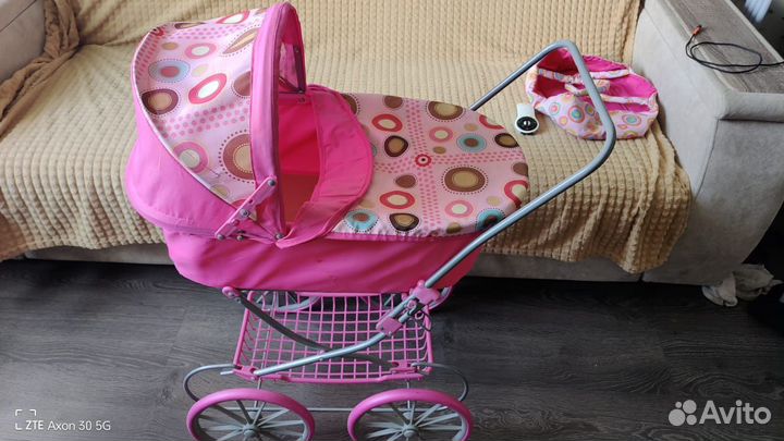 Коляска кукольная+переноска