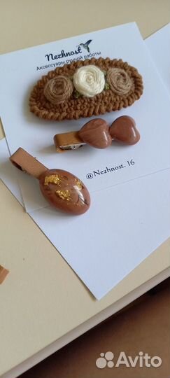 Заколки и резинки для девочек из ювелирной смолы